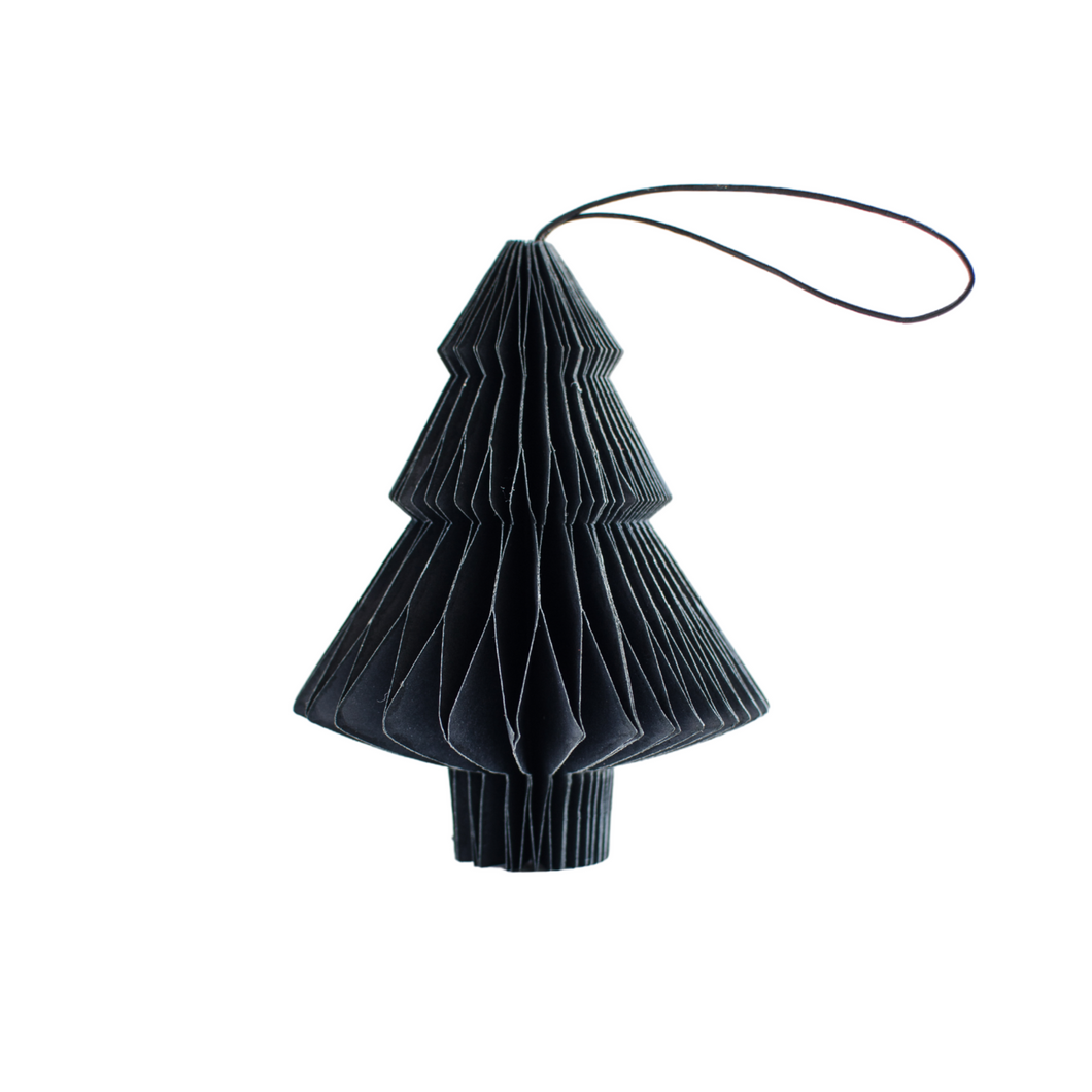 MIDNIGHT HAZE PAPER TREE ORNAMENT H10CM