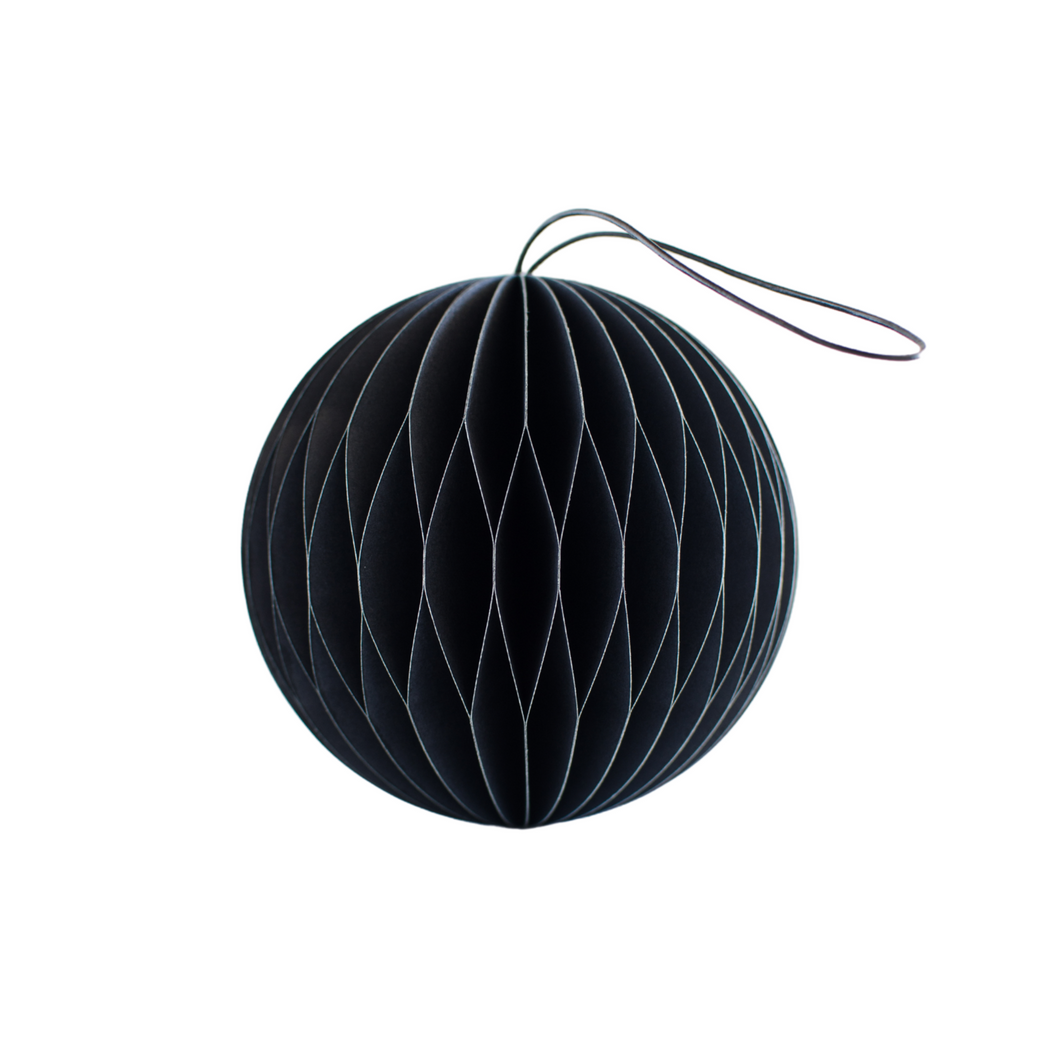 MIDNIGHT HAZE PAPER SPHERE ORNAMENT H8.5CM