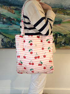 Baguette Tote Bag - CHERRY