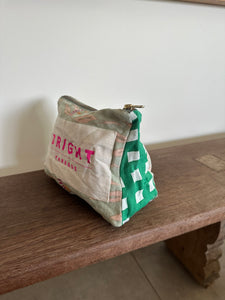 Toiletry Bag - FLOWERING GUM/GREEN GINGHAM