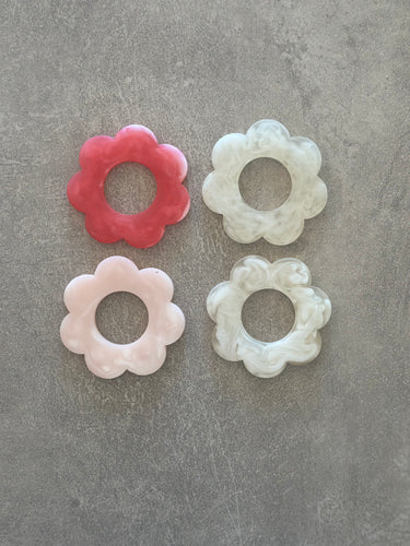I'm not Perfect - Shades of Pink Daisy Napkin Rings