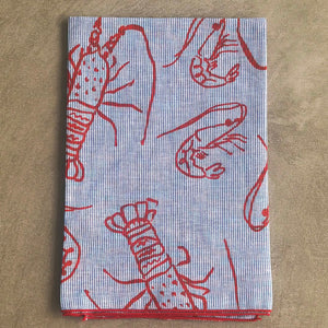Cray on Navy Stripe Napkin -  SET OF FOUR