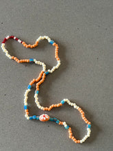 PLEATS🌸 Necklace - PEACH Bead Flower
