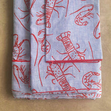 Cray on Navy Stripe - Table Runner