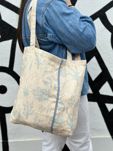 Baguette Tote Bag - CHAMBRAY CORAL