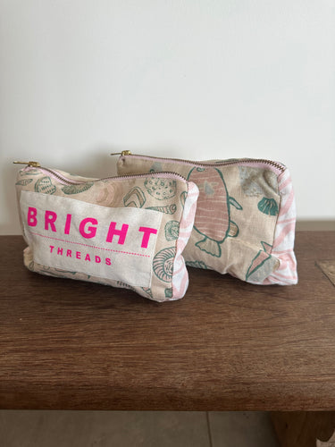 Makeup Pouch - SHELL/FISH COMBO