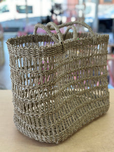 Handwoven Reed Basket