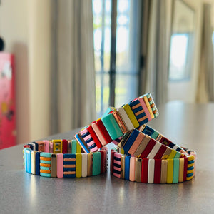 Stripe Bracelet - PARTY MIX