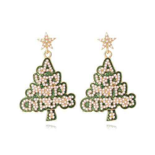 A Very Merry Christmas Tree  Earrings