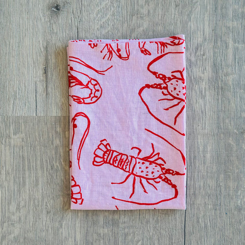 Pink CRAY Tea Towel