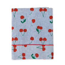 Cherry on Navy Stripe - Tablecloth
