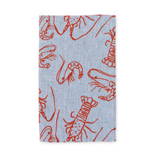 Cray on Navy Stripe - Table Runner