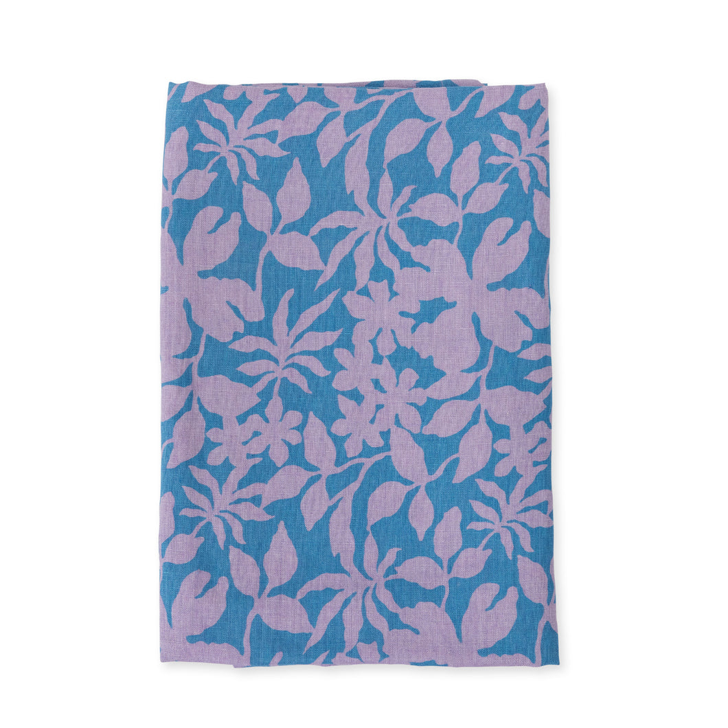 Flower Press in AQUA - Table Runner