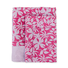 Flower Press in MAGENTA - Table Runner