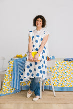 NAVY GIANT POLKA DOT PINNY