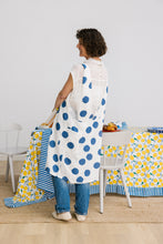 NAVY GIANT POLKA DOT PINNY