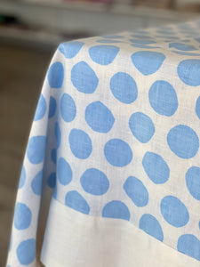 Polka Dot in Chambray Tablecloth