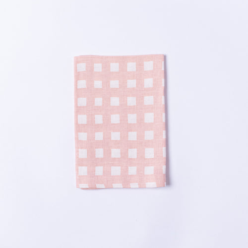Gingham in Tulle Pink Napkin -  SET OF FOUR
