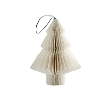 LINEN PAPER TREE ORNAMENT H10CM