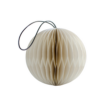 OFF-WHITE PAPER SPHERE ORNAMENT H8.5CM