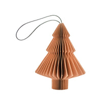 CLAY PAPER TREE ORNAMENT H10CM