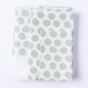 Polka Dot in Gum Green Tablecloth