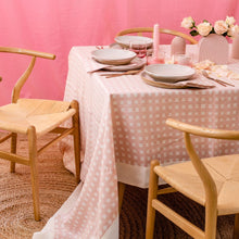Gingham in Tulle Pink Tablecloth