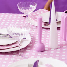Gingham in Lilac Tablecloth