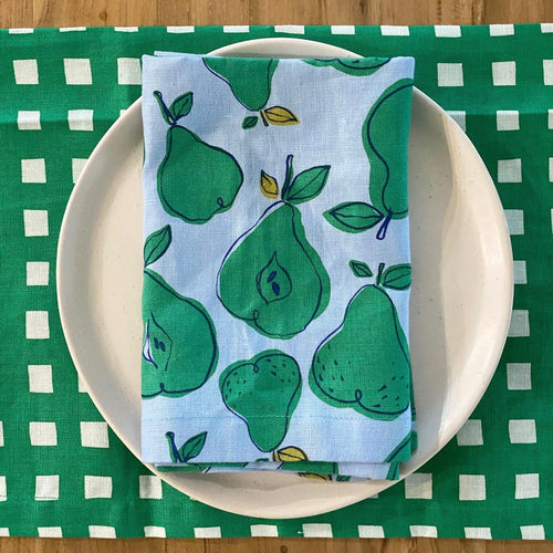 I'm not Perfect - Pear Napkin - SET OF FOUR