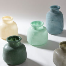 Byron Round Glass Vase - OLIVE