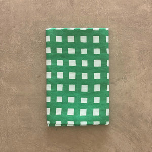 I'm not Perfect - Green Gingham Napkin - SET OF FOUR