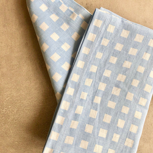 Gingham in Chambray Runner