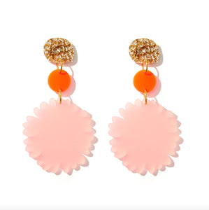 Big Fizz Earrings // GOLD, NEON RED + FROSTER PINK