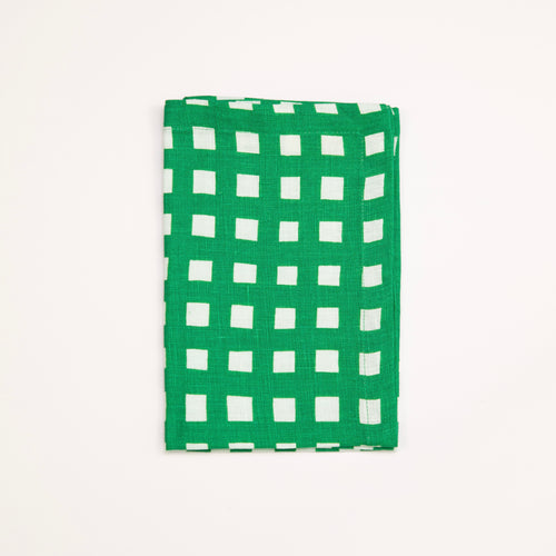 Gingham in Emerald Napkin -  SET OF FOUR