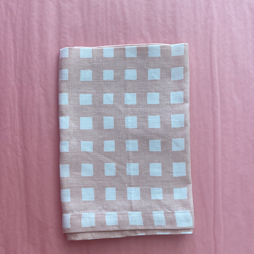 I'm not Perfect - Tulle Pink Gingham Napkin - SET OF FOUR