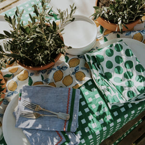 Gingham in Emerald Tablecloth