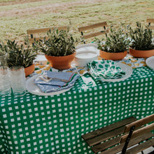 Gingham in Emerald Tablecloth