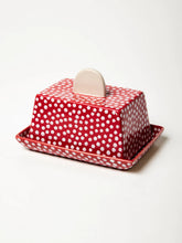 Chino Spot Butter Dish - RED
